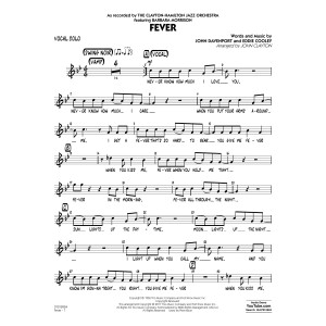 Fever (Key: G min) - Vocal Solo